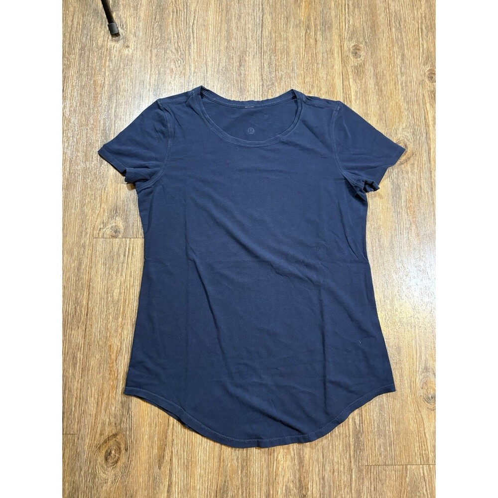 Lululemon Love Crew Tee Shirt 6 Blue Short Sleeve T-Shirt Top